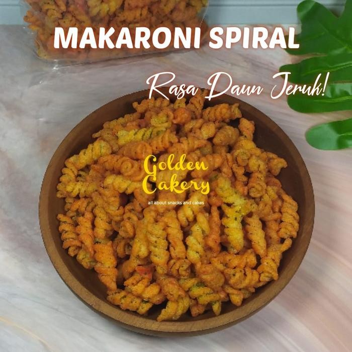 

Pasta Makaroni Spiral Viral Gurih Renyah - 1 Kg Snack Food Cemilan Pedas Lidi Lidian Mie Gulung