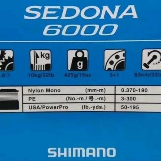 Murah Reel Shimano Sedona 6000 Fi Original Garansi Resmi Shimano Best