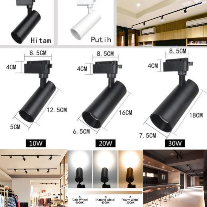 Lampu Led Track Cob 20W Murah / Lampu Rell Spotlight 20W X1120