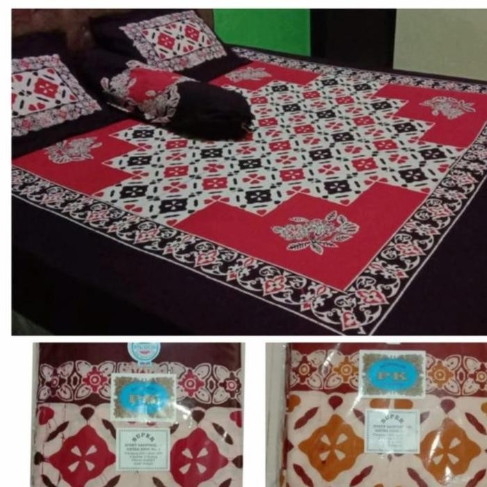 SEPREI 160x200x25 BATIK PEKALONGAN PUTRA KENCANA QUEEN KARET BANTAL 2