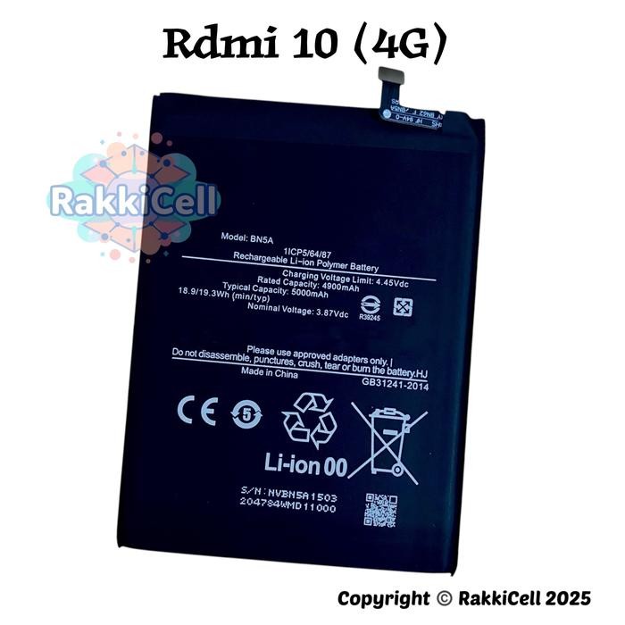 SALE TERHOTT TOP BATRE FOR RDMI 10 4G 2021 / 2022 - BN5A . 5000MAH BATRAI BATERAI BATERY BATREI RKI