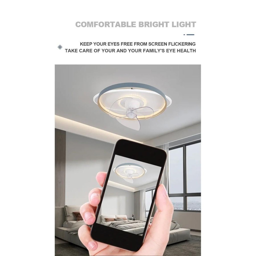 Lampu Hias Ruang Tamu Plafon Mewah + Kipas Angin / Lampu Langit Langit