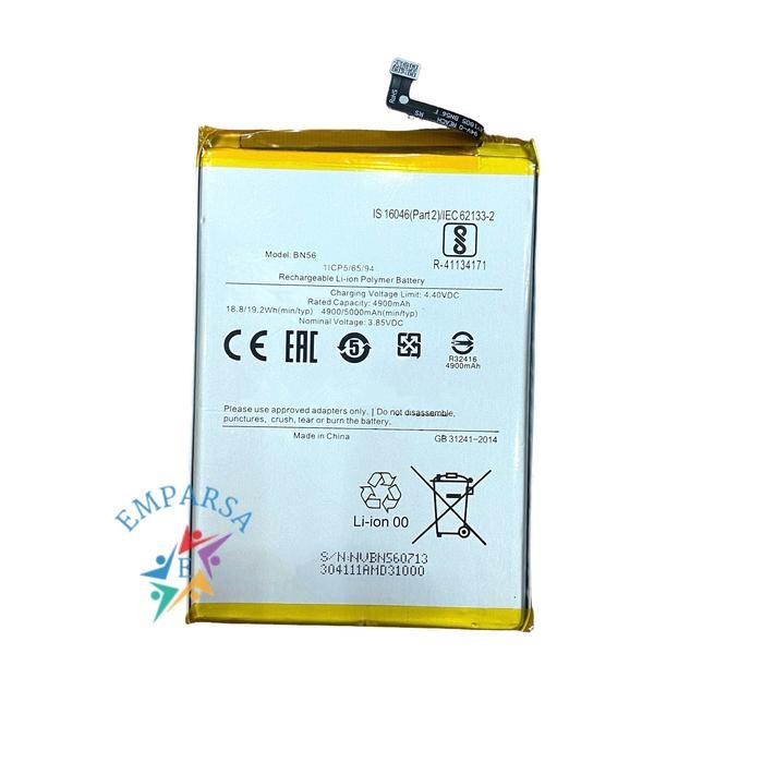 READY STOK BATERAI FOR HP RDMI 9C . BN56 - 5000 MAH BATRE BATERE BATTERY BATTRE BATRAI BATREI HP