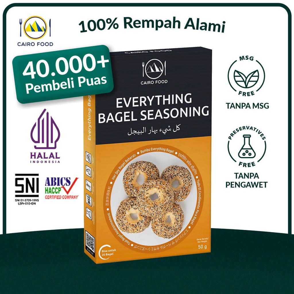 

Bumbu Everything Bagel Spice Mix Sehat - Cairo Food