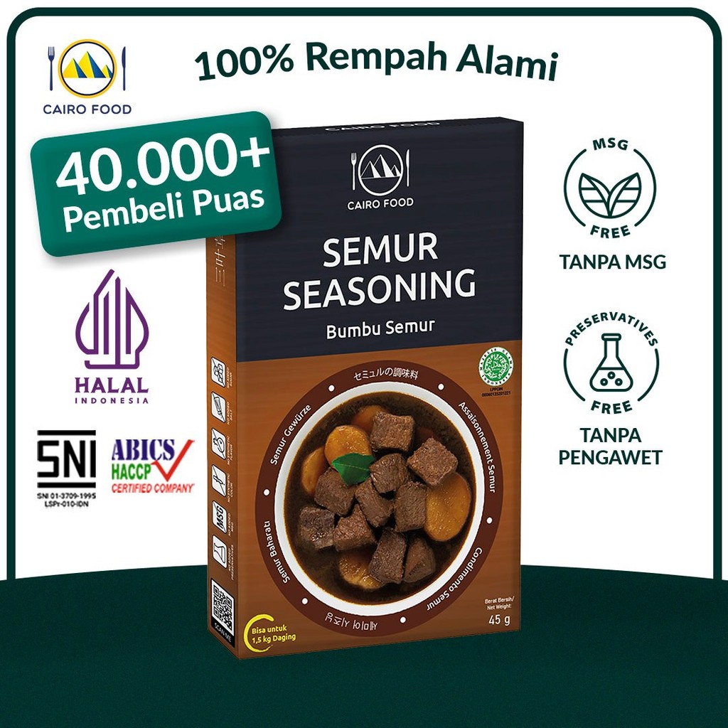 

Bumbu Semur Spice Mix Sehat - Cairo Food