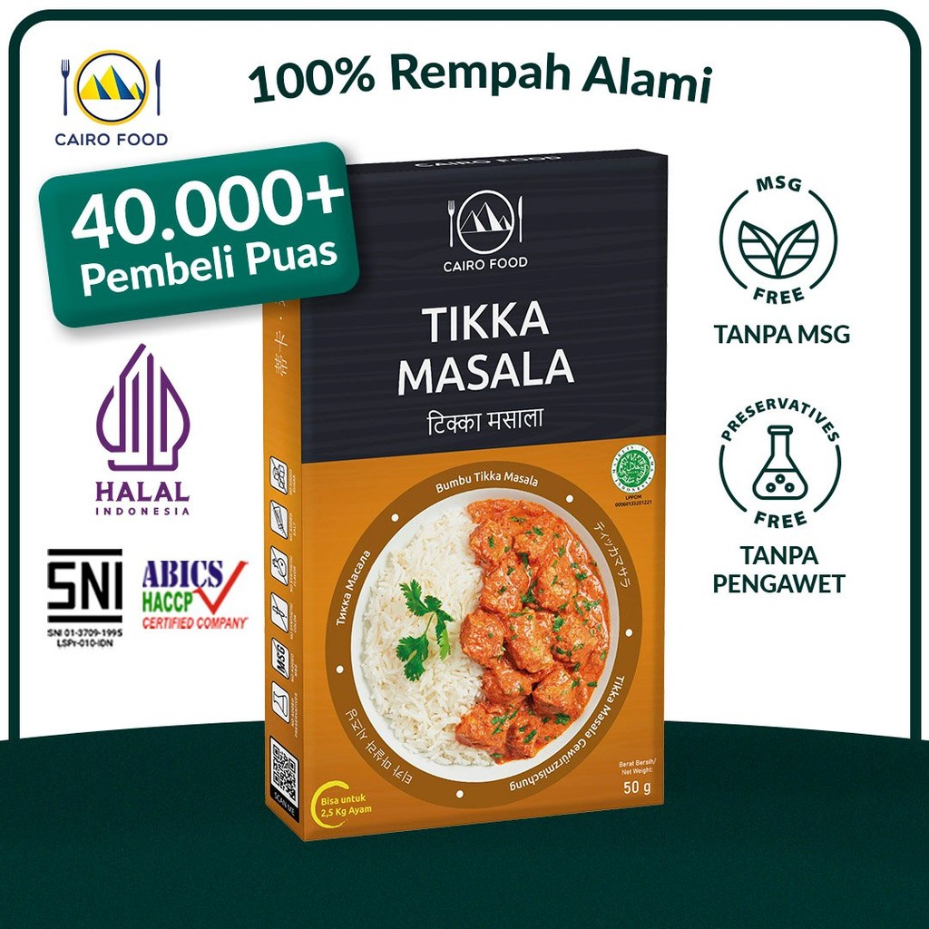 

Bumbu Tikka Masala Spice Mix Sehat - Cairo Food
