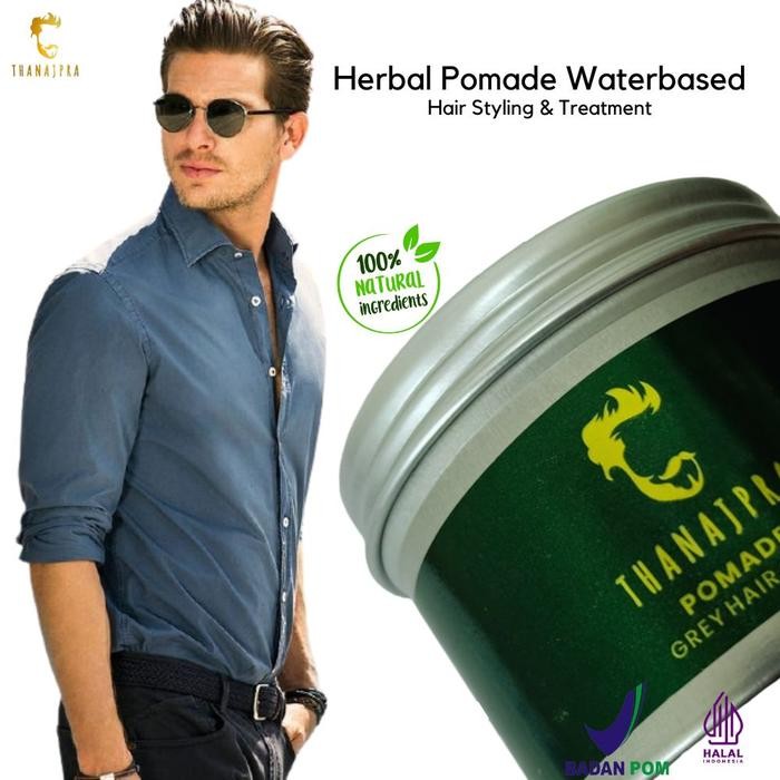 Minyak rambut pria wangi penghitam uban Najpra pomade waterbased