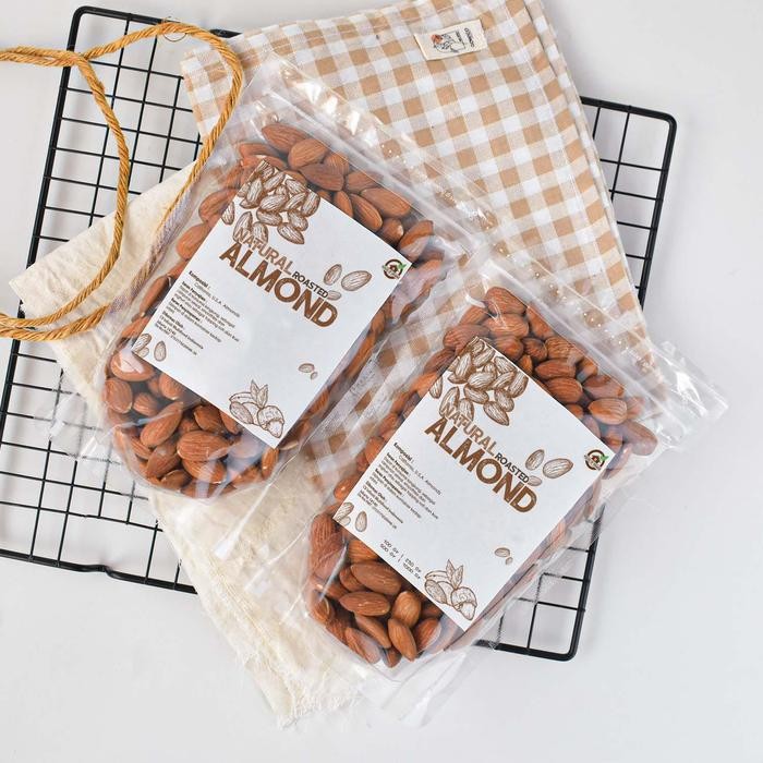 

Natural Roasted Almond ( Kacang Almond Panggang Alami ) 250gr