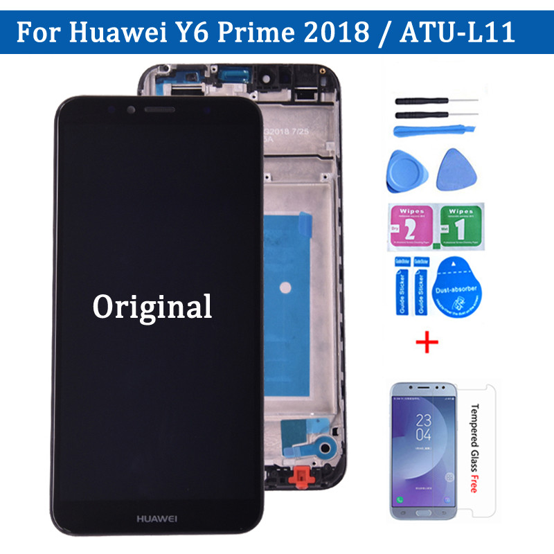 Original For Huawei Y6 2018 ATU-L11 ATU-L21 ATU-L22 ATU-LX3 For Y6 Prime 2018 Full LCD DIsplay + Tou
