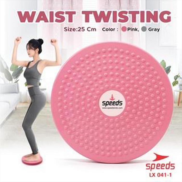 [Tanpa Magnet] Speeds Magnetic Trimmer Jogging Body Plate Waist Twisting Alat Olahraga Putar 041-1