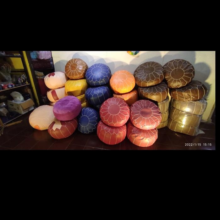 bantal puff maroko turky 50*30-40cm kulit tebal