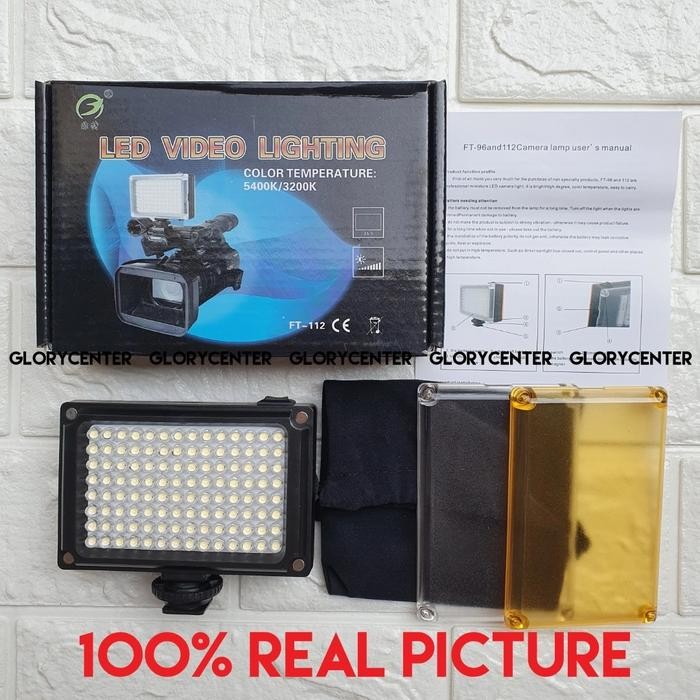 Terbaru Video Lighting Led Ft-112 Lampu Studio 112 Led Ulanzi Andoer Kamera Cod