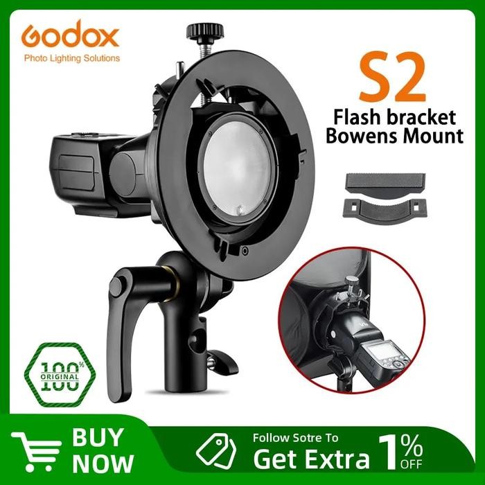 Godox S2 Bowens Mount Flash S-type Holder Bracket for Godox V1 V860II