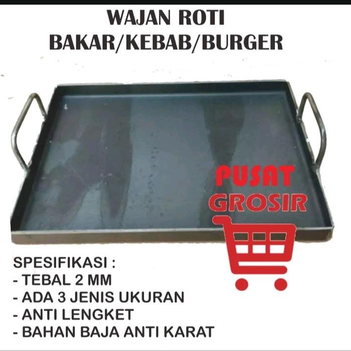PREMIUM Wajan datar/Wajan roti bakar/wajan kebeb Wajan Burger Alat Baja
