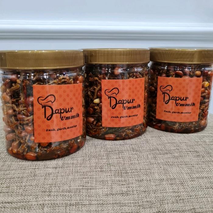 

New Teri kacang balado daun jeruk 300 gram dapur.ummih Food Snacks Pedas Camilan