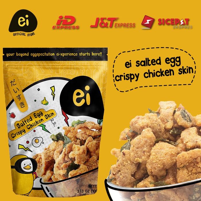 

New ei salted egg Crispy Chicken Skin (80gr)