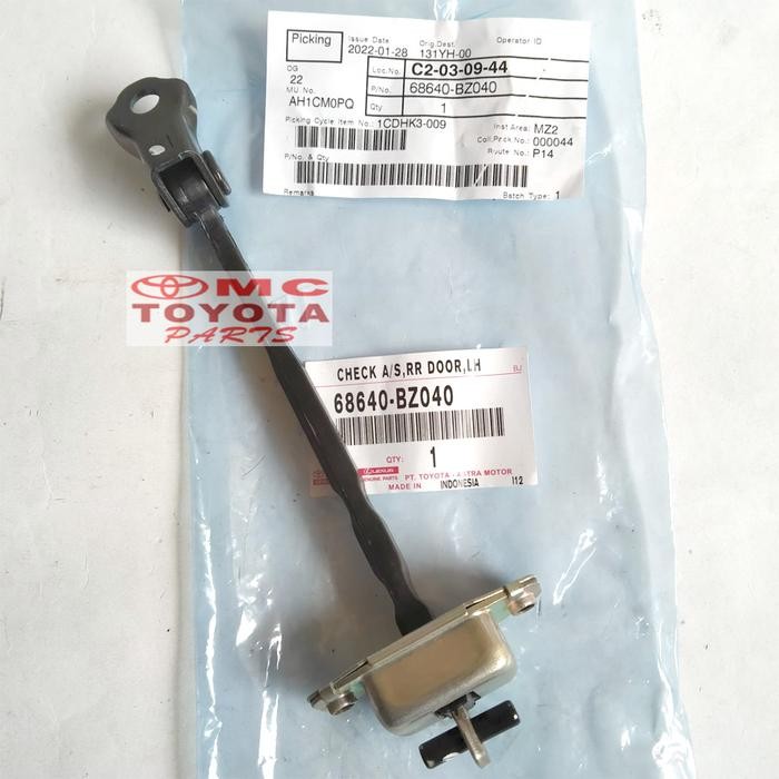 Stopper Check Door Pintu Belakang Kiri Rush Terios 68640-Bz040