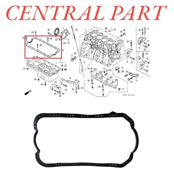 Paking Carter Mobil Honda Civic Genio Estilo Tahun 1992 1993 1994 1995