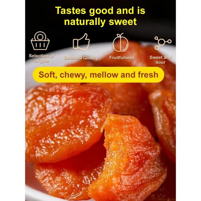

PREMIUM Tanpa tambahan aprikot merah kering tanpa biji, manis dan lembut