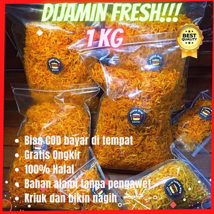 

PREMIUM Kripik Kentang Mustofa Balado Renyah Pedas Manis 500g/1kg - Pawon Muw Cemilan Kering