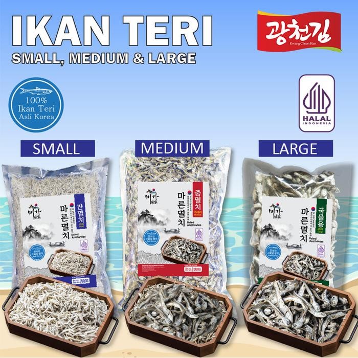 

PREMIUM [HALAL] IKAN TERI KERING MIGA / SEAFOOD KERING / ANCHOVY KERING / IKAN KERING / DRIED