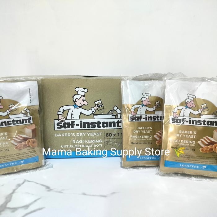 

PREMIUM Saf Instant Ragi Kering Pengembang Kue Roti 4 * 11 gr 1 Pack Bag