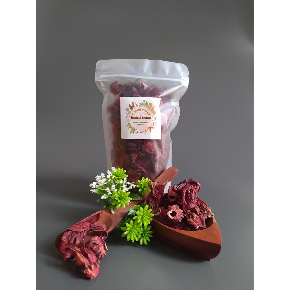 

PREMIUM Bunga Rosella Merah Kering ( Dried Red Roselle Flower ) 50 gram