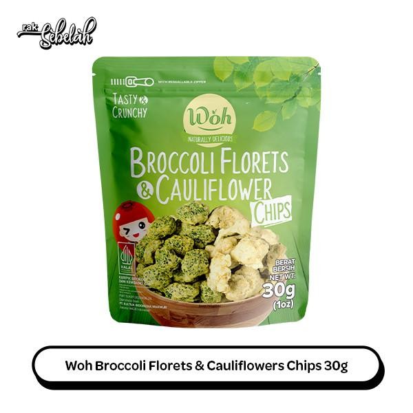 

PREMIUM Woh Keripik Brokoli & Kembang Kol - Chips Broccoli Florets & Cauliflowers 30g Snack Sayuran