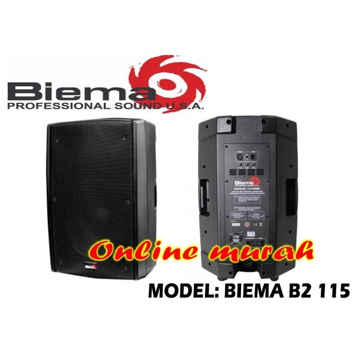 Speaker Aktif Biema Biema B2-115 B2115 B2 115 15 In 2 Pcs