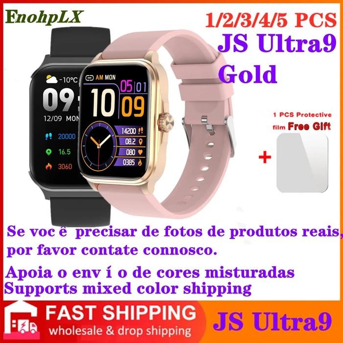 New 2023 JS Ultra9 Gold Smart Watch 2.02 inch NFC Wireless Smartwatch