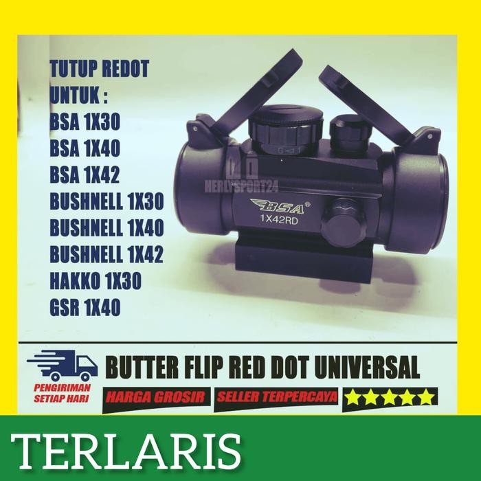 DISKON Tutup flip Reddot BSA - tutup flip red dot Bushnell