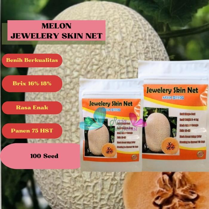 [Sp] Benih F1 Melon Jewelery Skin Net Repack 10 50 100 Biji Melon Sweet Net