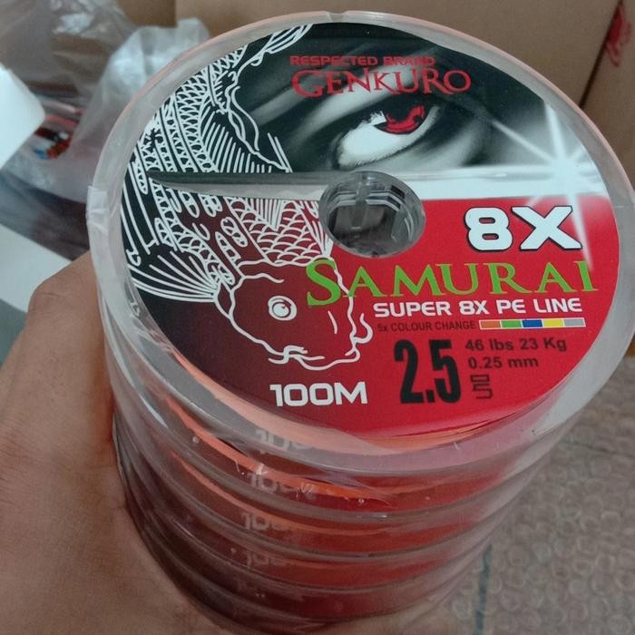 Senar PE Samurai X8 Genkuro 100 m