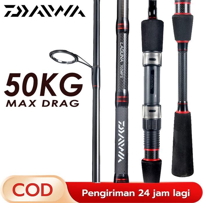 DAIWA Joran Pancing Fishing Rod BaitCasting UltraLight Carbon Spinning Rod bc Untuk Air Tawar Laut