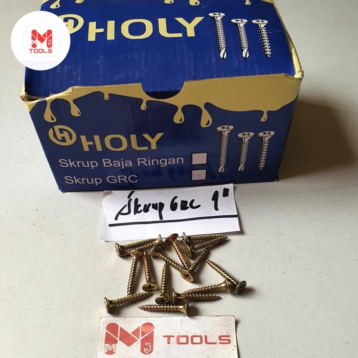 Skrup Grc 1" (Harga/Ktk 1.000 Pcs) - Skrup Baja Ringan - Self Drilling Screw - Sekrup Grc / Sekrup
