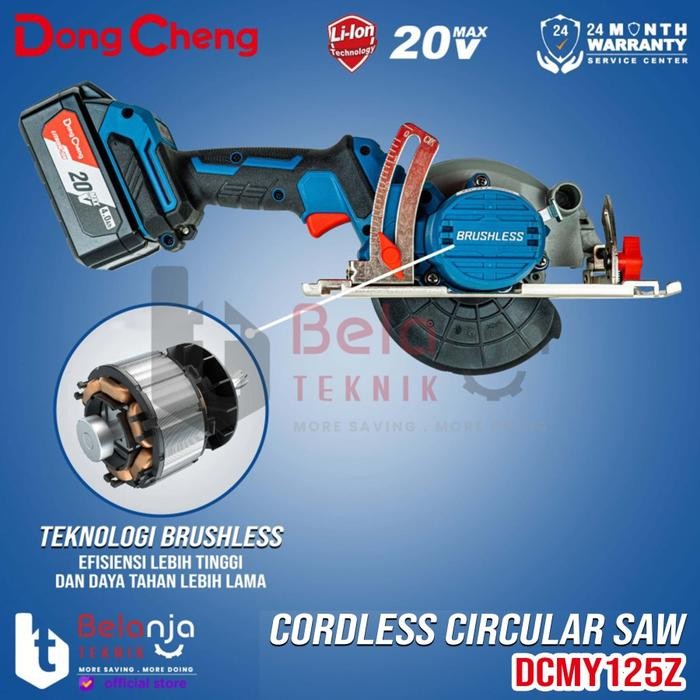 Dongcheng Mesin Circular Saw Cordless DCMY125Z Sirkel Kayu DCMY 125