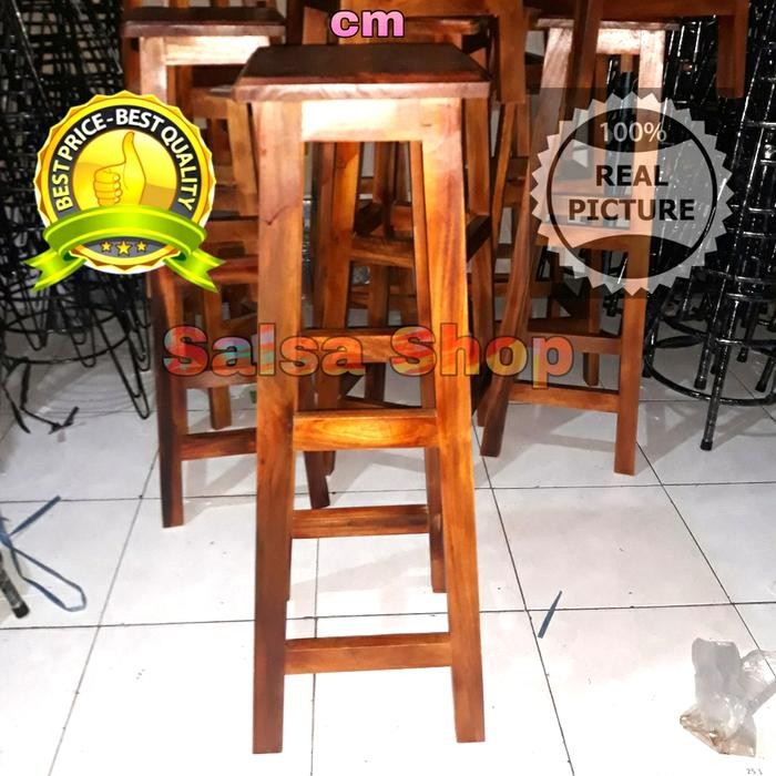 kursi kayu 100cm kursi kayu 1 meter kursi konter kursi toko