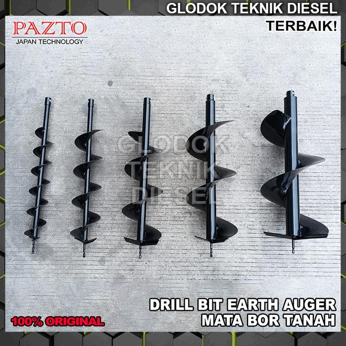 Pazto Mata Bor Tanah Earth Auger Drill Bit 300 250 200 150 100 Mm Ori