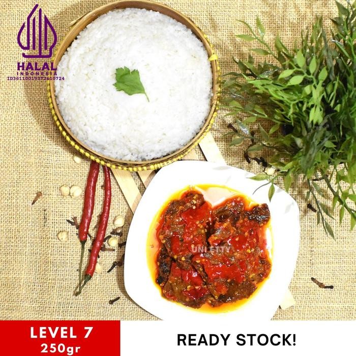 

Dendeng Balado Lambok Batokok / Dendeng Basah (Cabe Merah) - ASLI PADANG - Siap Saji Best Seller
