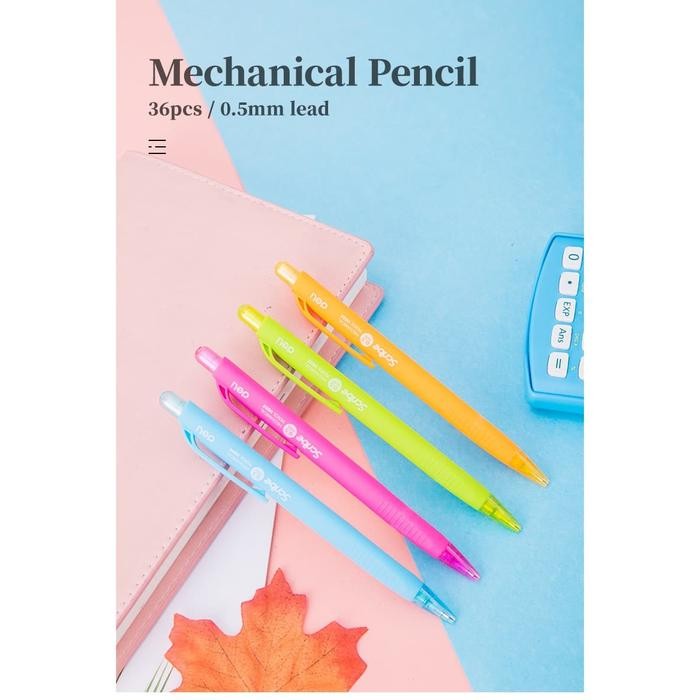 

Pensil Mekanik DELI Lead 0.5mm Smooth Retractable EU60200 4 Warna