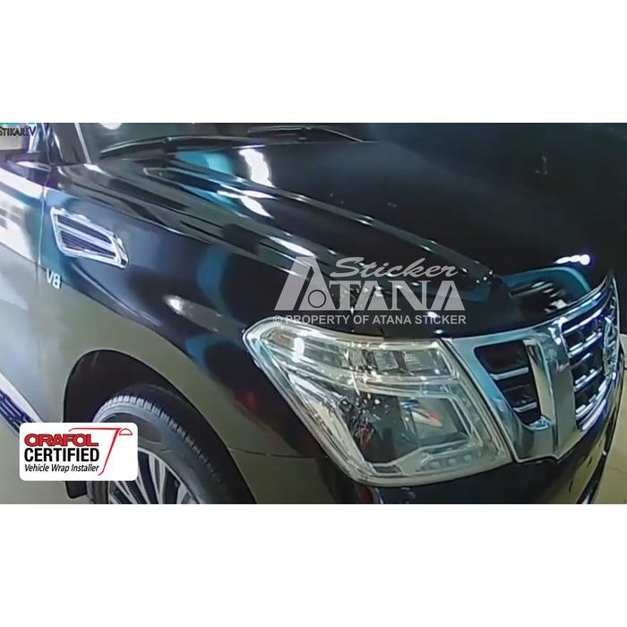 SKOTLET HITAM GLOSSY ORACAL 651 STIKER BLACK GLOSS METALIK DECAL MOBIL