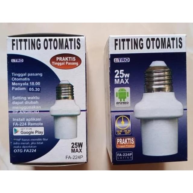 Fitting Lampu Dengan Timer Otomatis / Rumah lampu otomatis
