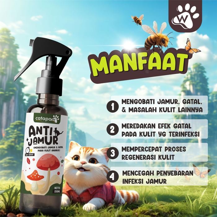 CATAPAW OBAT JAMUR KUCING ANJING PENGHILANG JAMUR KUCING SPRAY