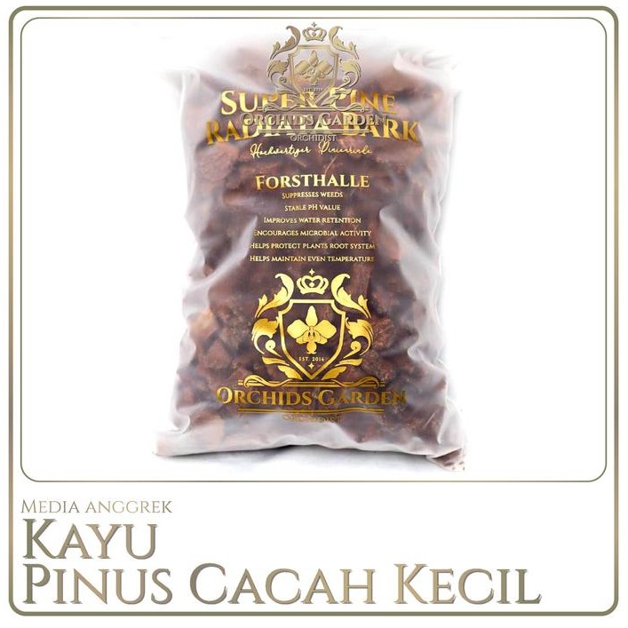 Gardening_Love Media Anggrek Cacah Kecil Pot Anggrek Potongan Kayu Pinus Cacah 1 Kg