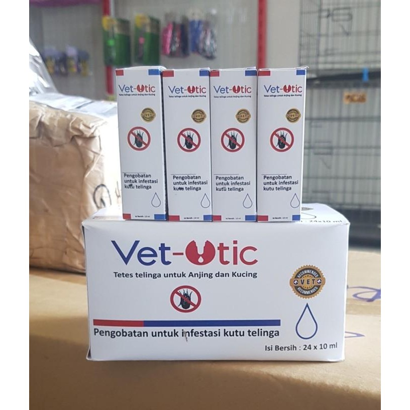 VET OTIC KUTU TELINGA / EAR MITES KUCING ANJING VET OTIC 10 ML