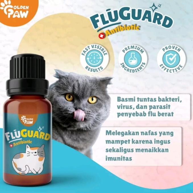 FLUGUARD OBAT FLU KUCING DG ANTIBIOTIK