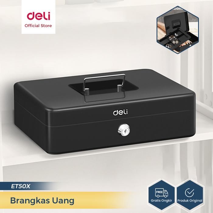 Deli Brangkas Uang Safe Box Kotak Uang Tempat yimpan 08mm ET50X