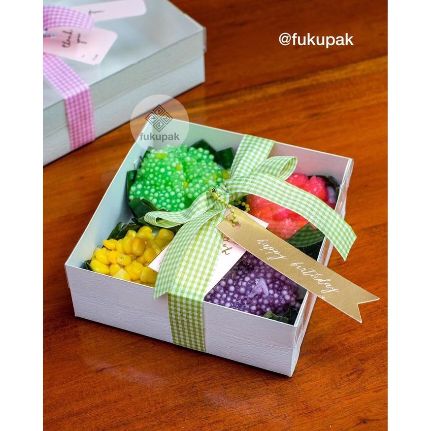 Box Tutup Mika (10Pcs) Dus Kue Tutup Mika, Kotak Mika Kue Multifungsi