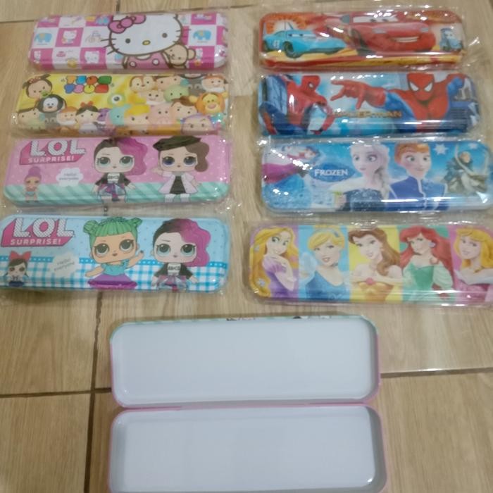 

tempat pensil kaleng karaer