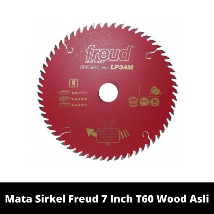 Mata Sirkel Freud 7 Inch T60 Wood Asli